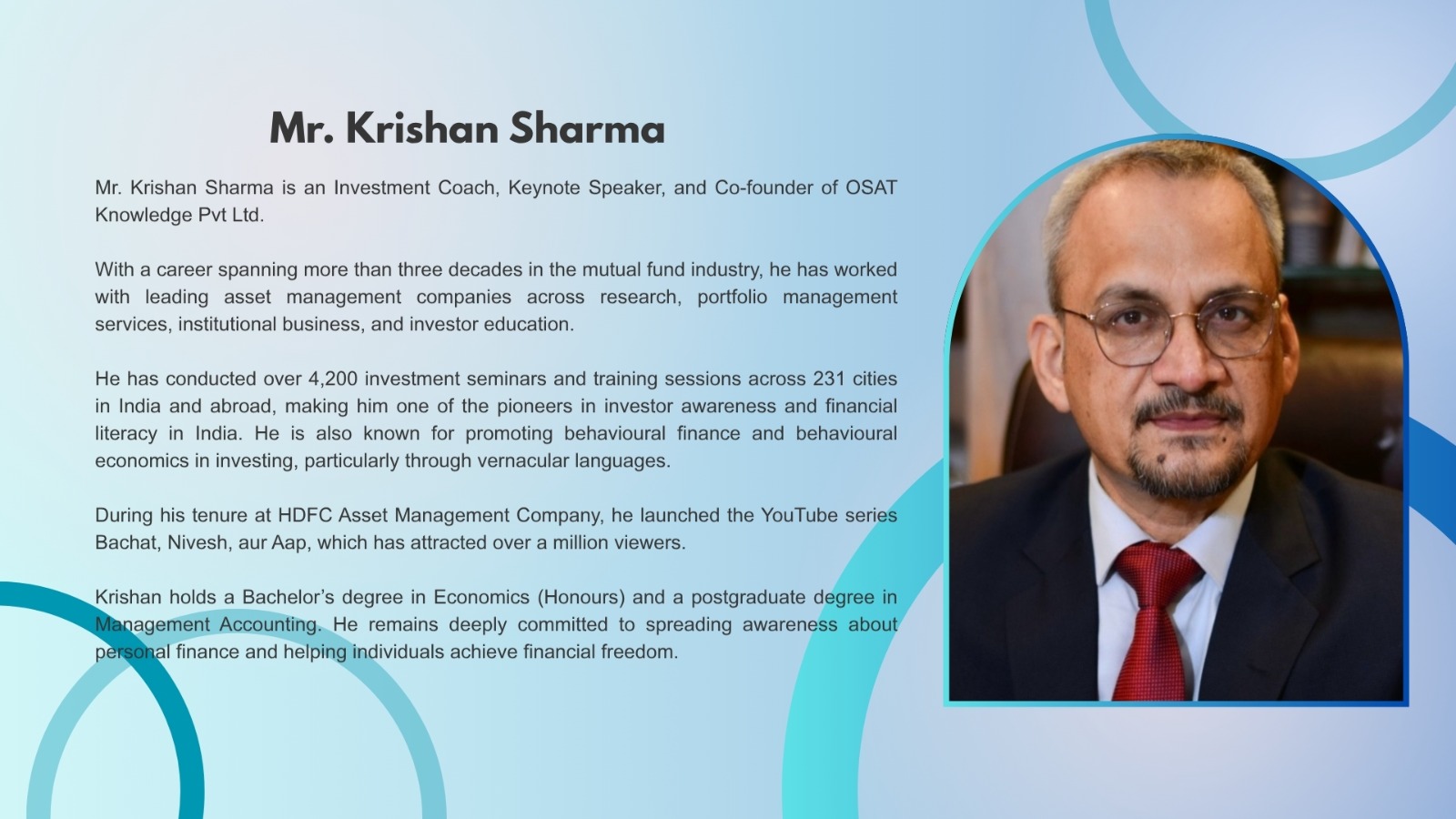Mr. Krishan Sharma